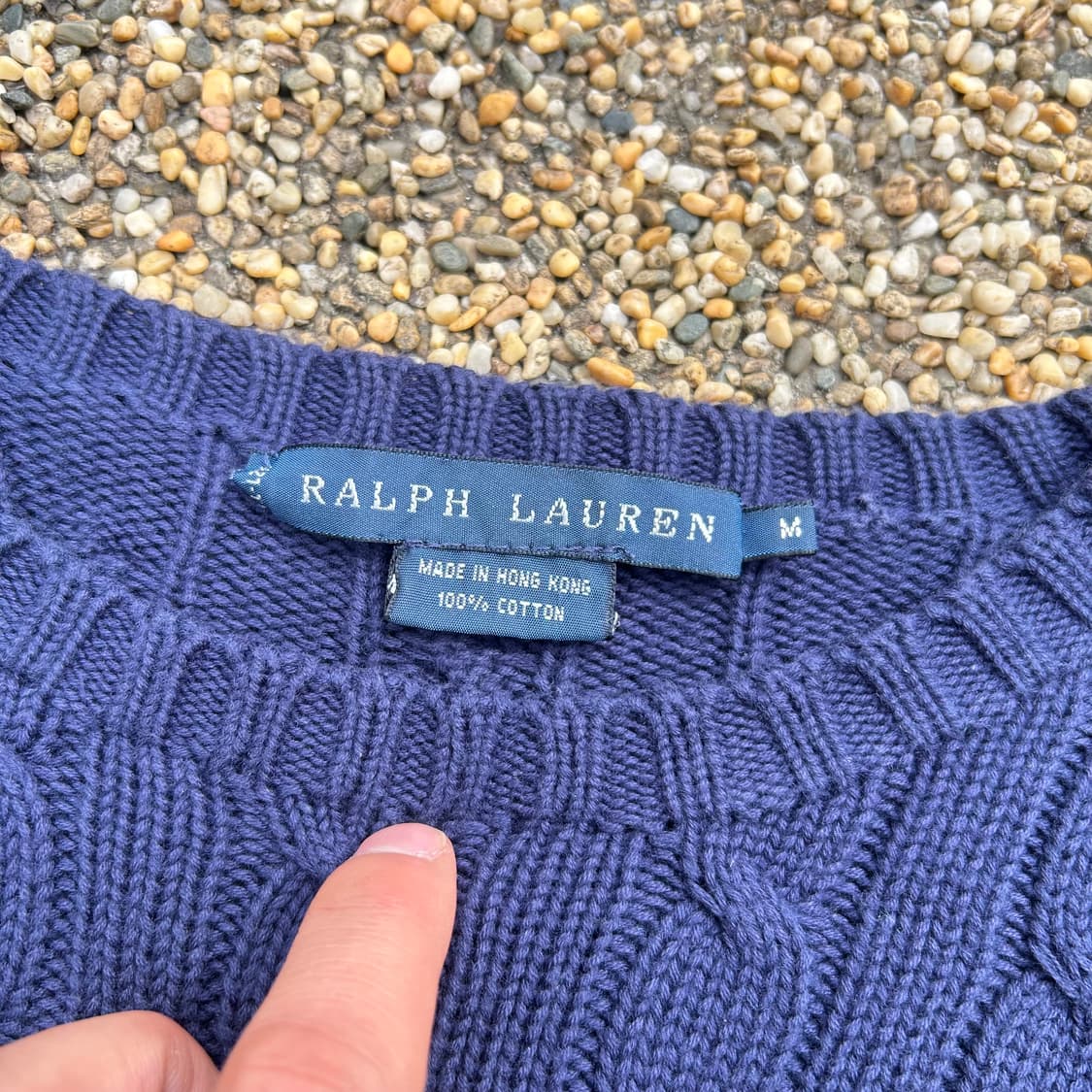 폴로(POLO RalphLauren)네이비 케이블 니트 상품이미지4