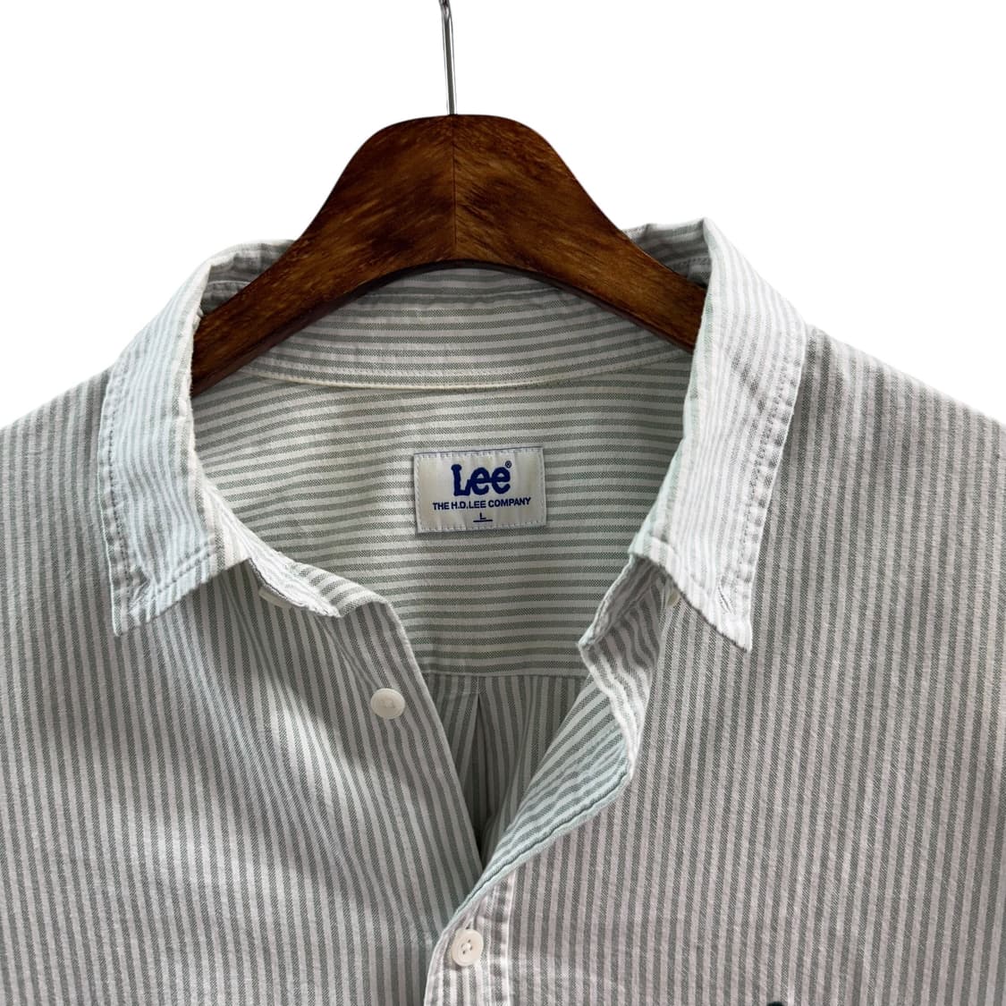 [L] 리 스트라이프 반팔셔츠 상품이미지5