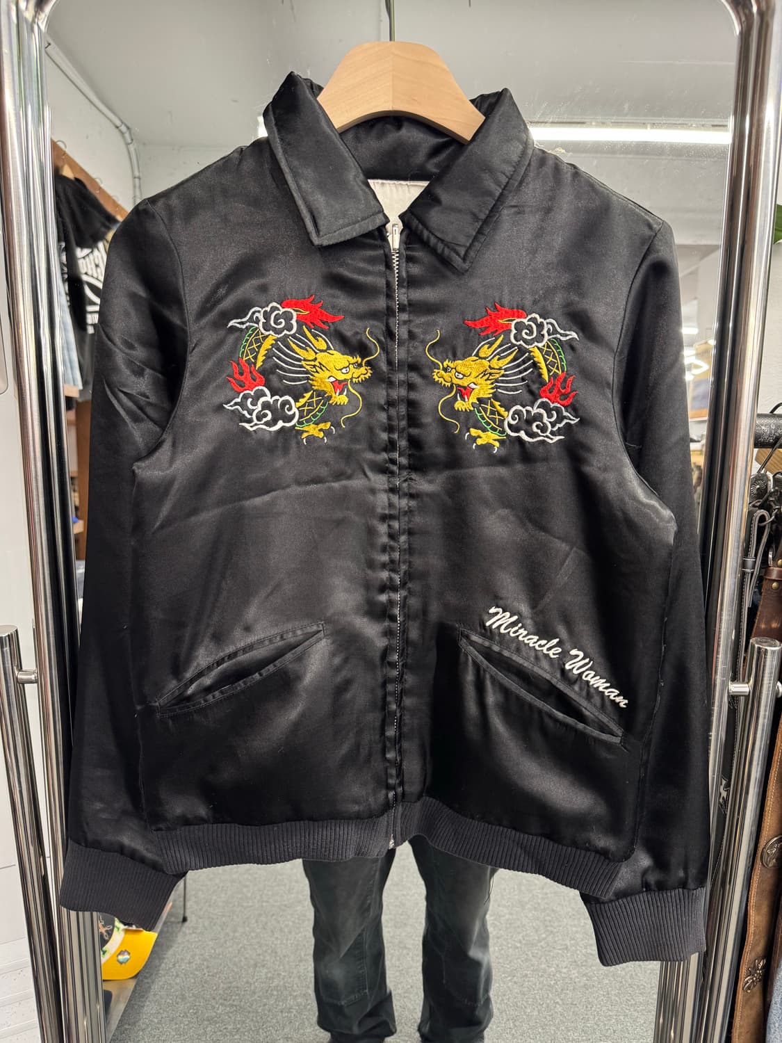 크림소다 빈티지 여성 리버시블 스카잔 상품이미지1