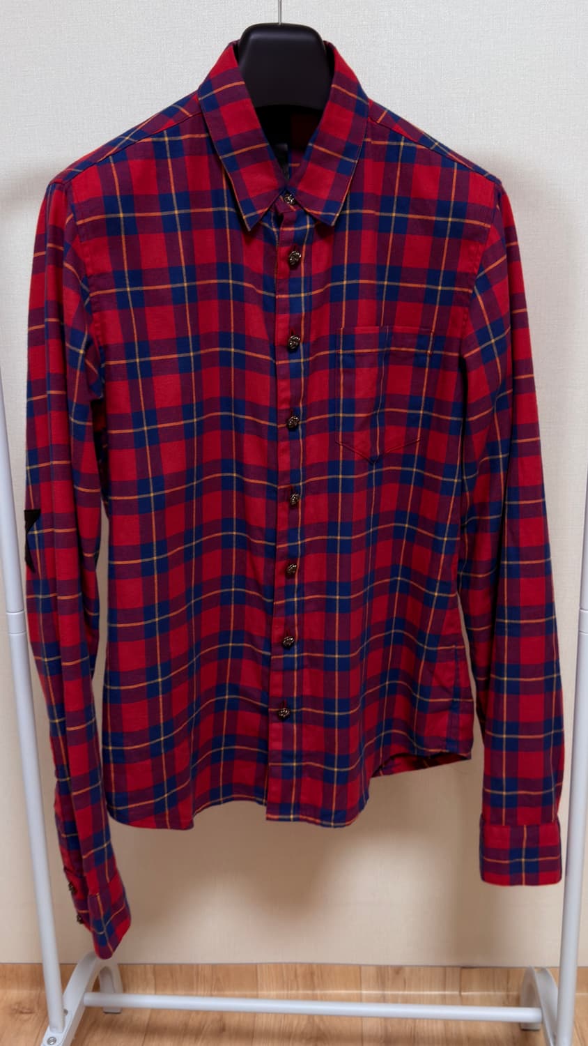 크롬하츠 스타패치 플란넬 셔츠 m 민트급 상품이미지3