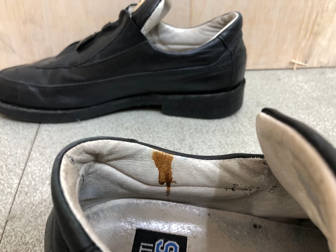 [직수입] RARE 빈티지 레더 슈즈 블랙 245-250 상품이미지7