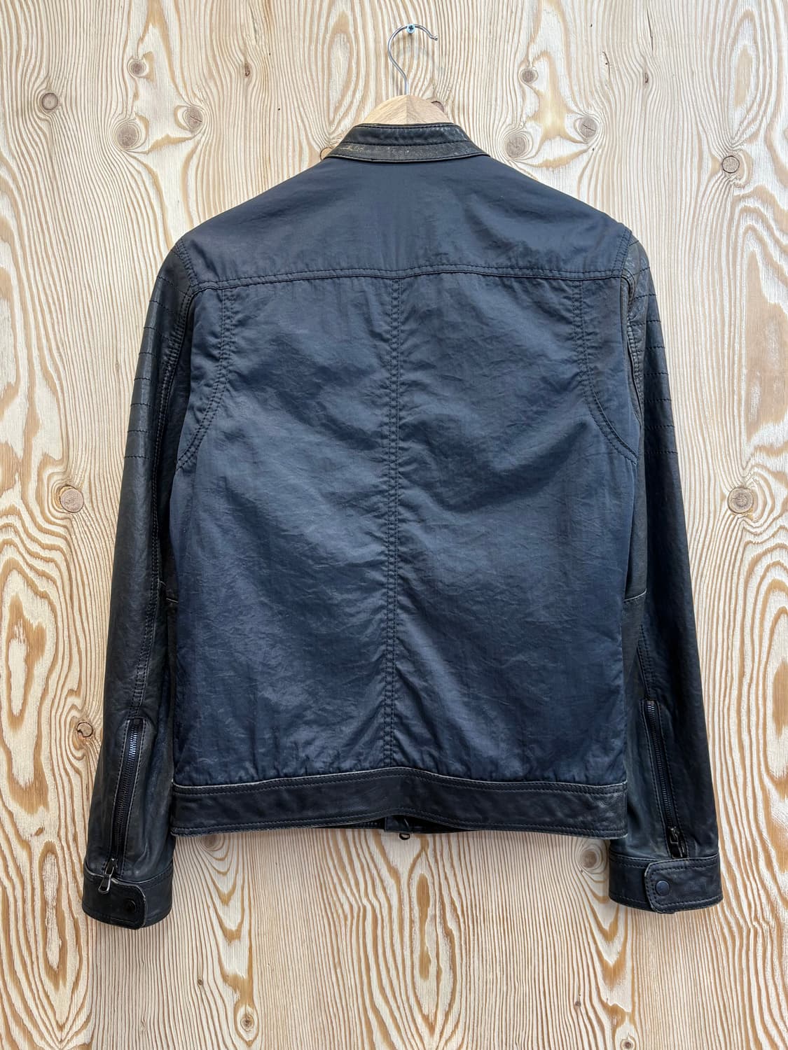 솔리드옴므 하이브리드 레더자켓 상품이미지2