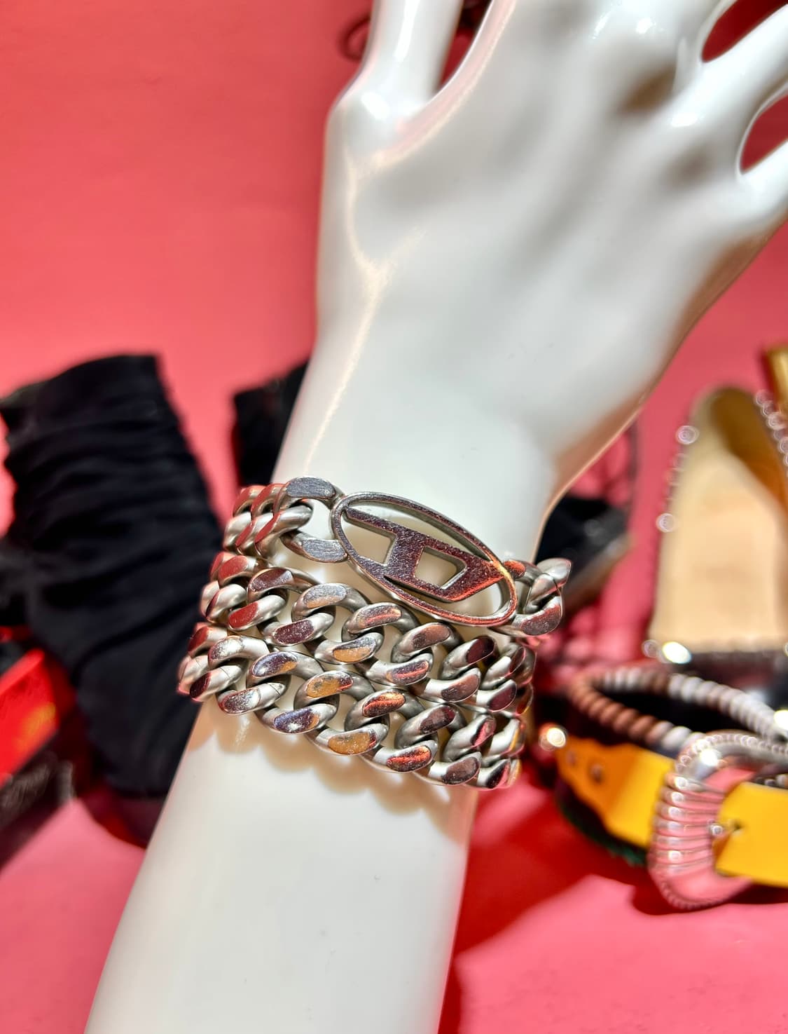 diesel cuban necklace 디젤 큐반 체인 로고 목걸이 상품이미지3