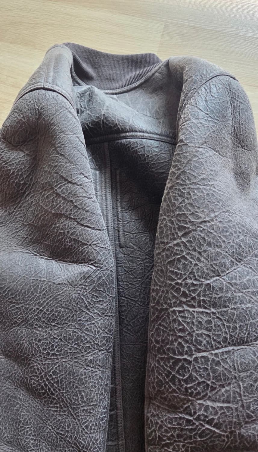 18FW 릭 오웬스 양가죽 레더 봄버 상품이미지9