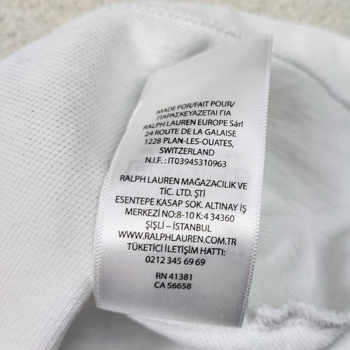 RALPH LAUREN 카라 긴팔티 화이트 L 상품이미지6