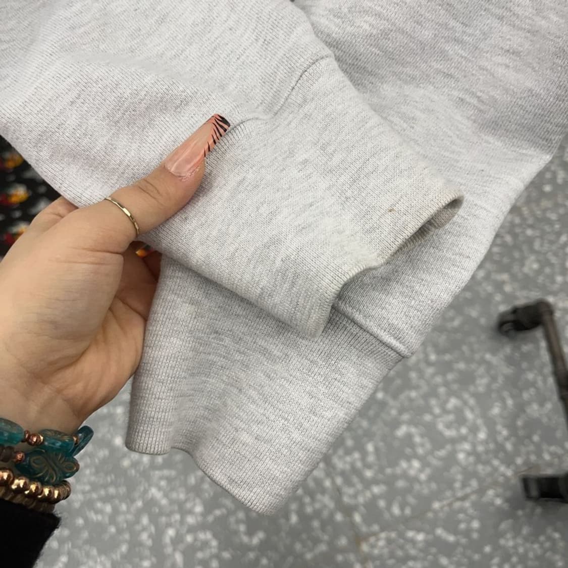 아웃스탠딩 빈티지 멜란지컬러 무지 후드티 S C08138 상품이미지8