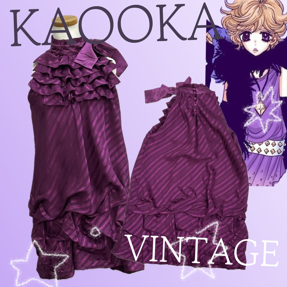 🍷슈슈룬 바닐라 변신복 미니 원피스🍷홀터넥 리본 셔링 무도회 마계   상품이미지1