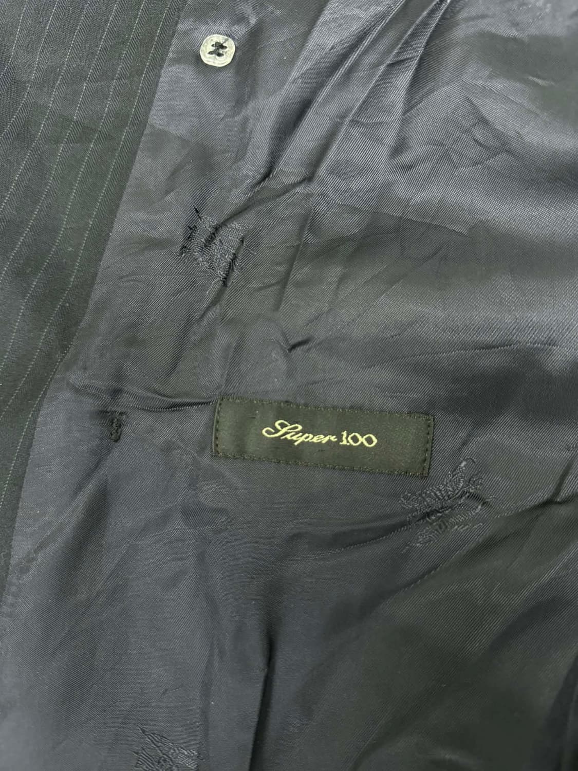 [52] 버버리 독일제 더블 브레스티드 핀스트라이프 블레이져 자켓 상품이미지4