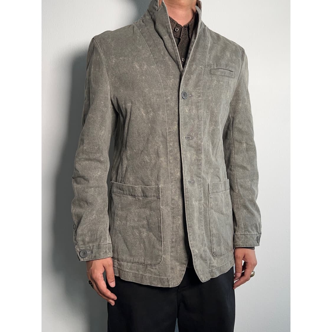 루이스 샤블론 스톤 워시드 3버튼 데님 자켓 상품이미지2