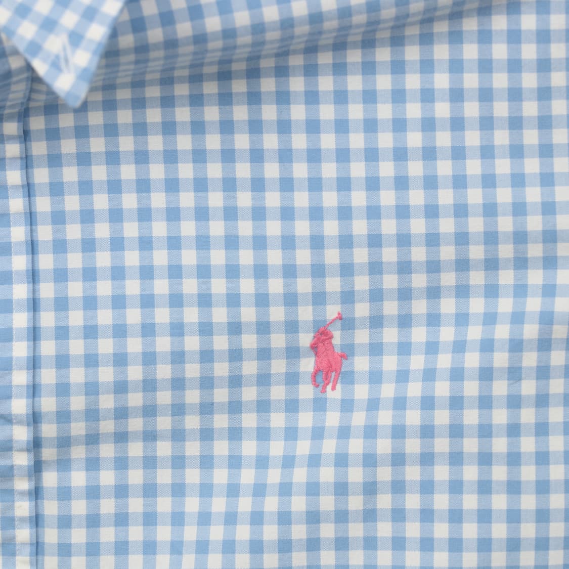 폴로 깅엄 체크 셔츠 L B71 상품이미지4