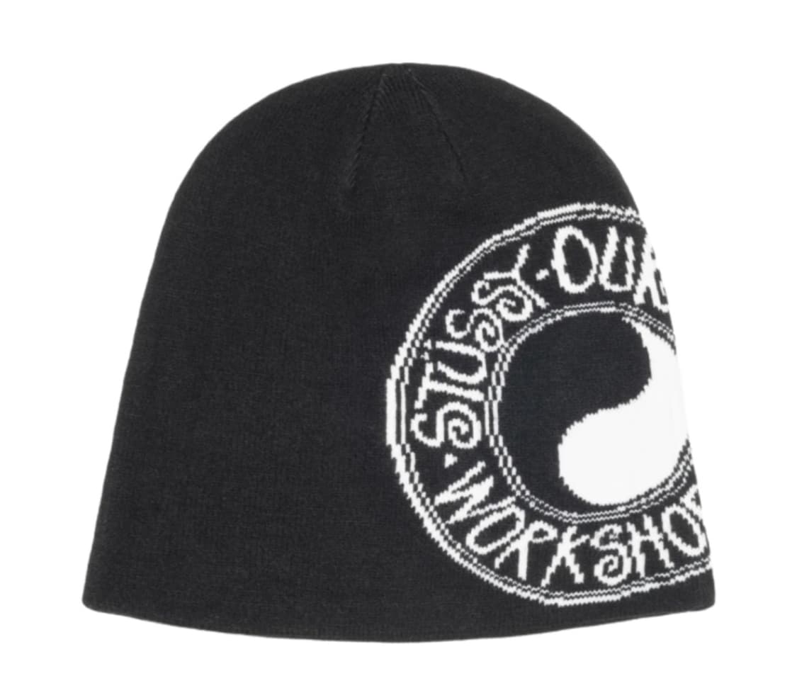 스투시 아워레가시 워크샵 스컬캡 비니 블랙 상품이미지1