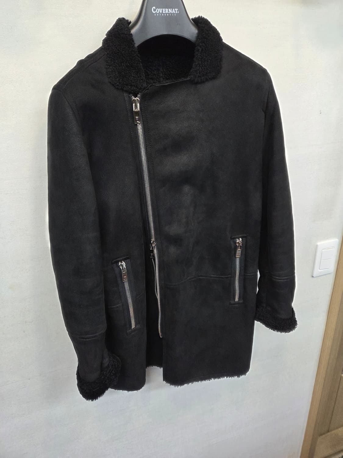 본 천연 양 가죽 모피 무스탕 자켓 L 상품이미지6