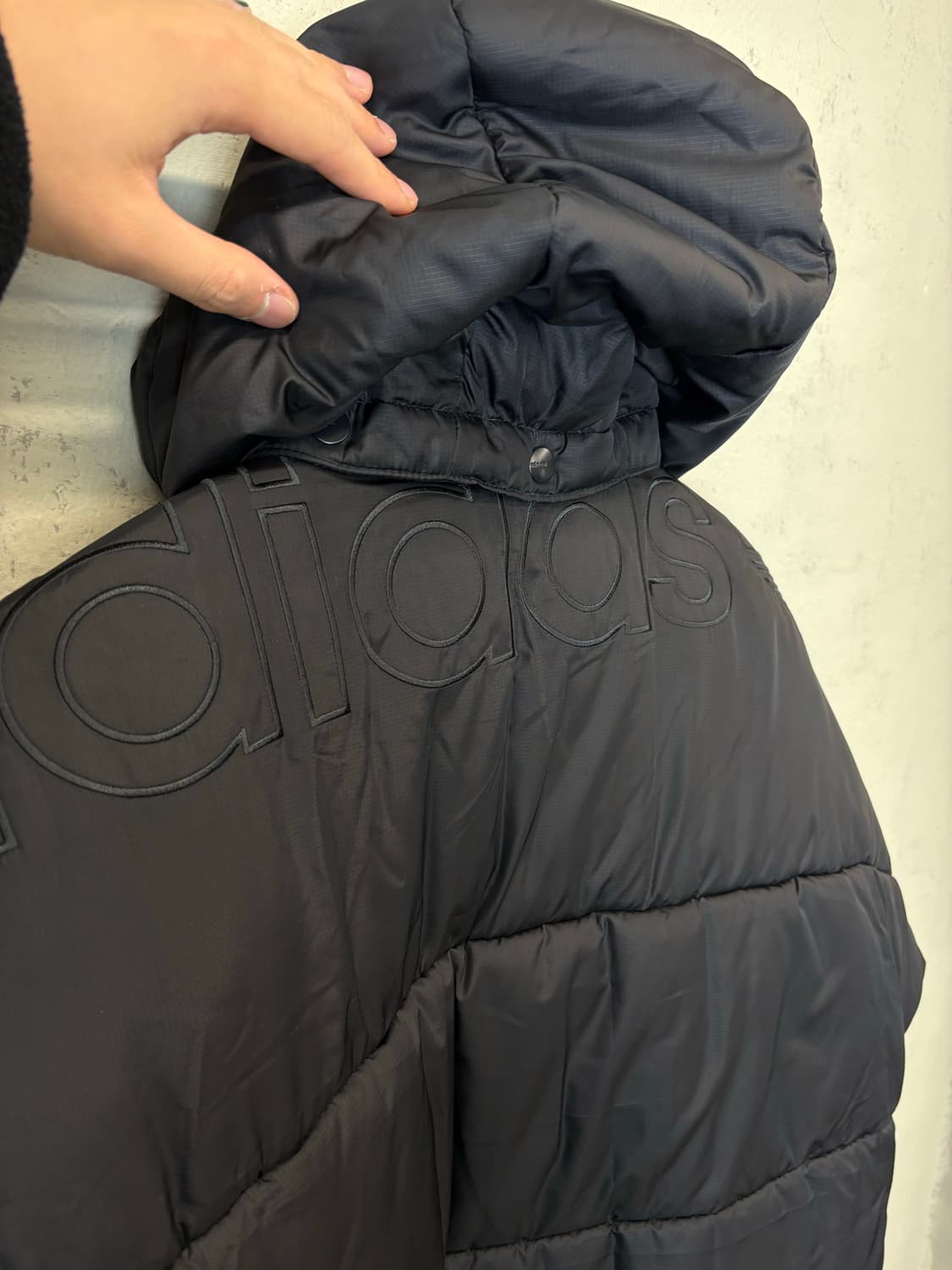 아디다스 후드 패딩 블랙 상품이미지6