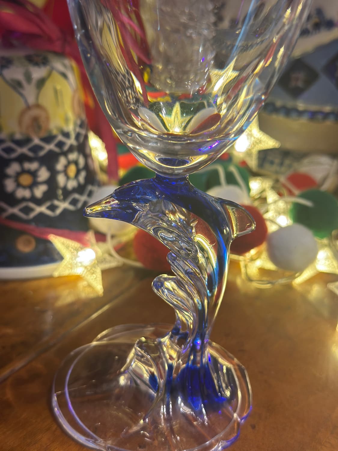 프랑스 빈티지 돌고래 크리스탈 와인잔 아르크 다르크 상품이미지3