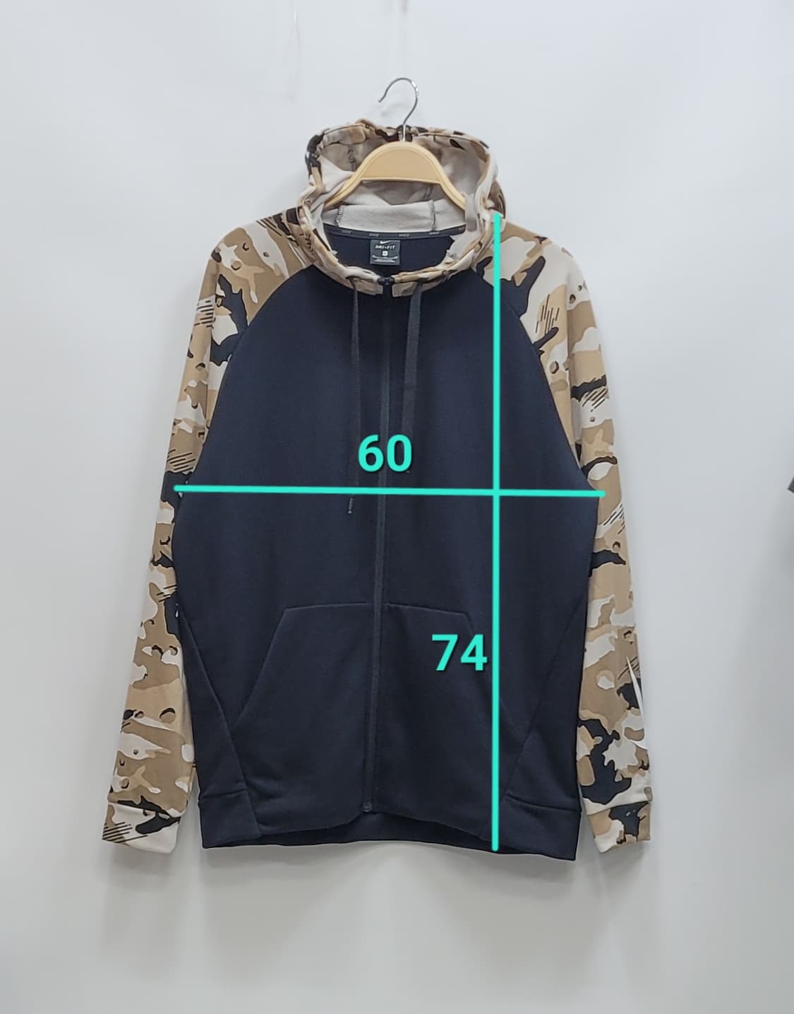 NIKE 나이키 드라이핏 플리스 카모 집업 후드 / 남 XL (105)
 상품이미지10