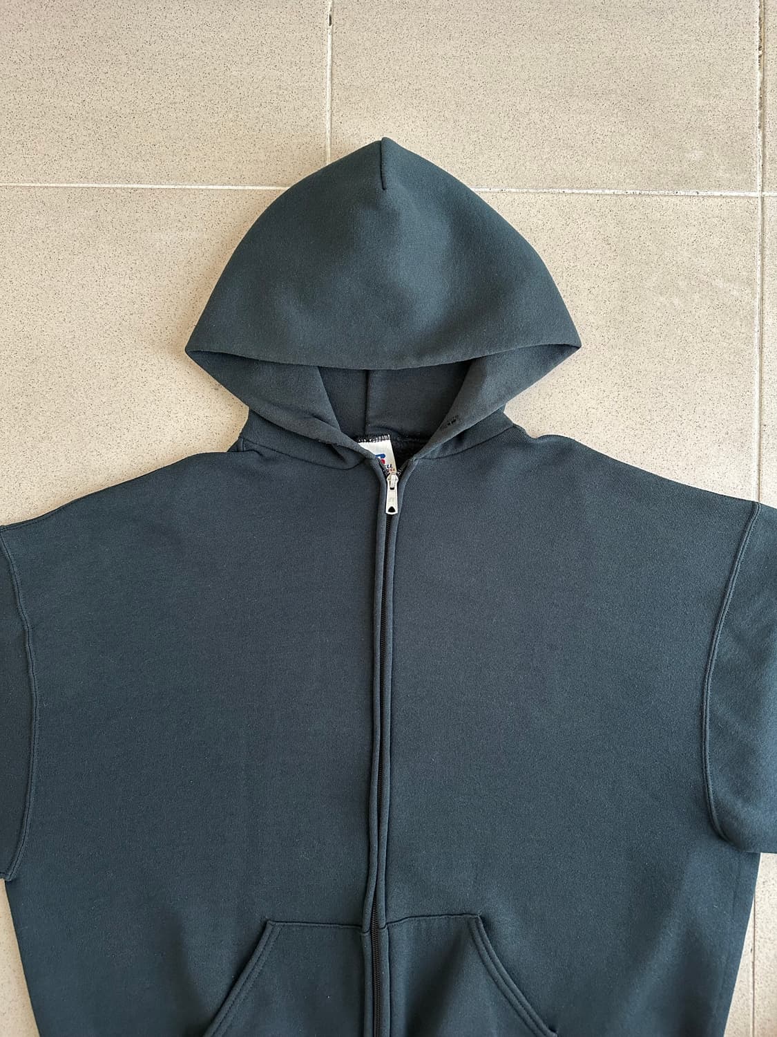 00s 빈티지 러셀 후드집업 다크그린 XL 상품이미지4