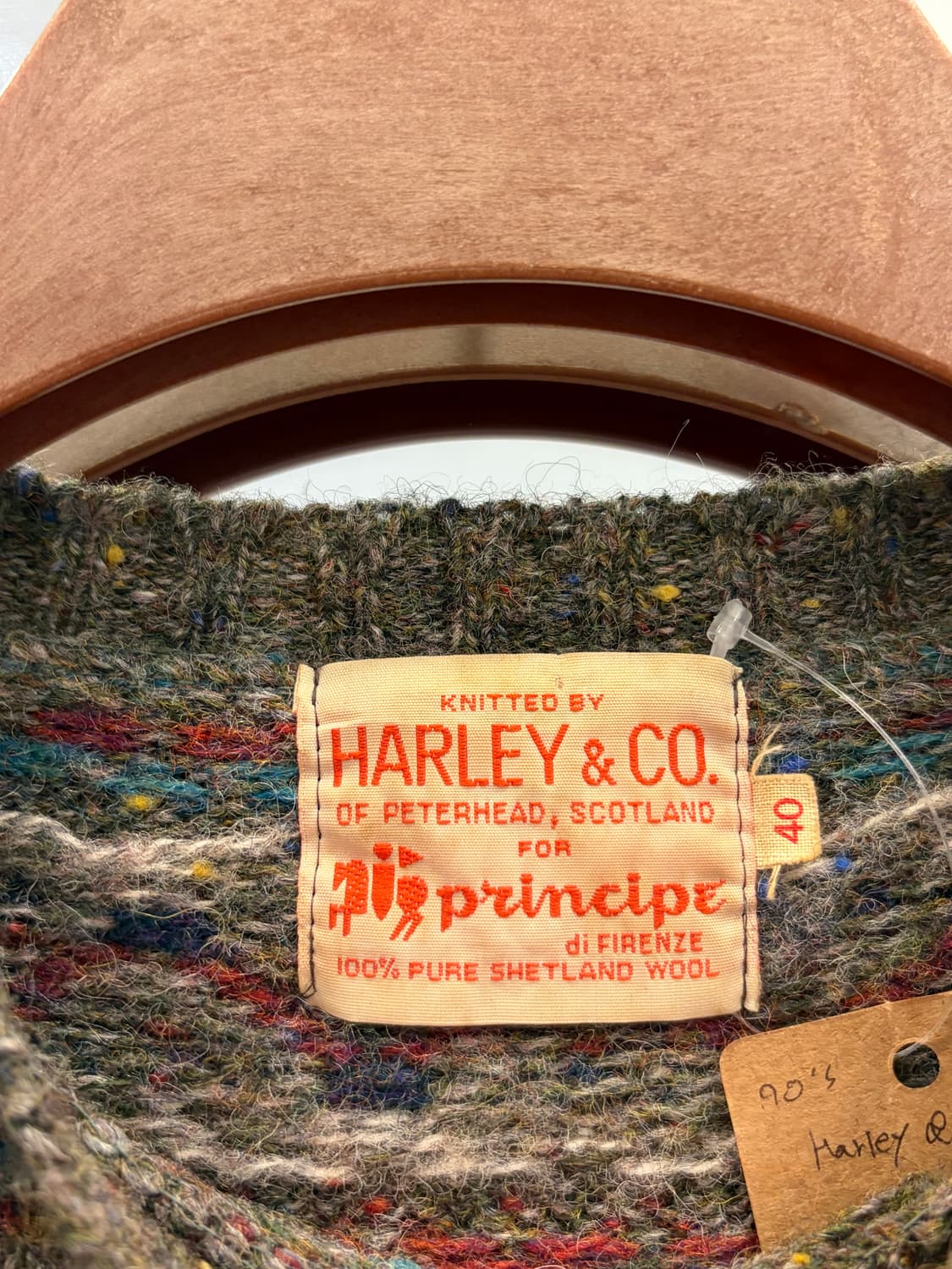 90s Harley & Co 빈티지 페어아일 울 니트 (made UK) 상품이미지6