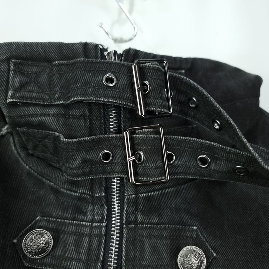 [더블펀치] 나폴레올 투웨이 집업 데님 자켓 M19884 상품이미지8