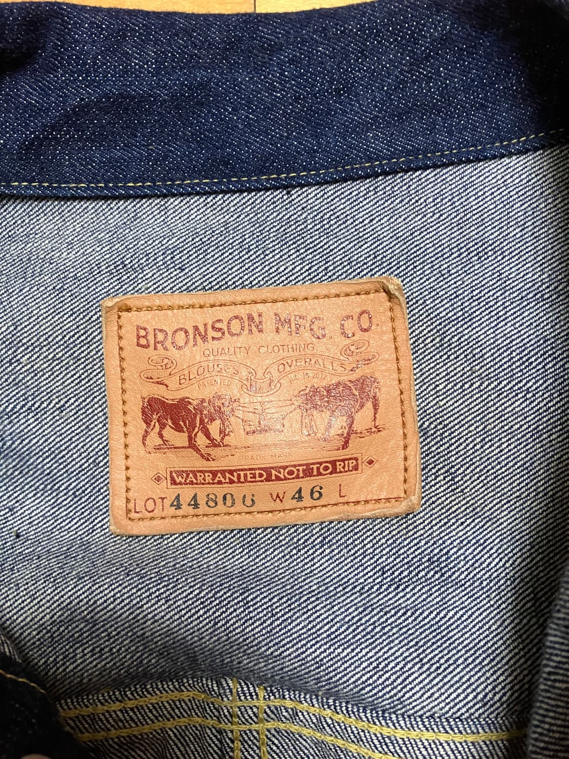 브론슨 44806 셀비지 데님 자켓  상품이미지2