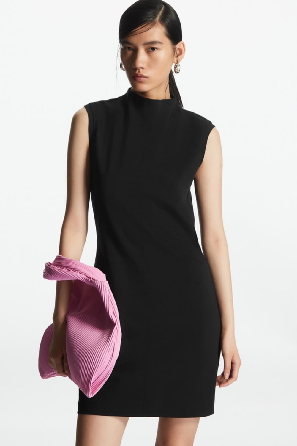 [새상품] 코스 스몰 플리츠 토트백 핑크 상품이미지3