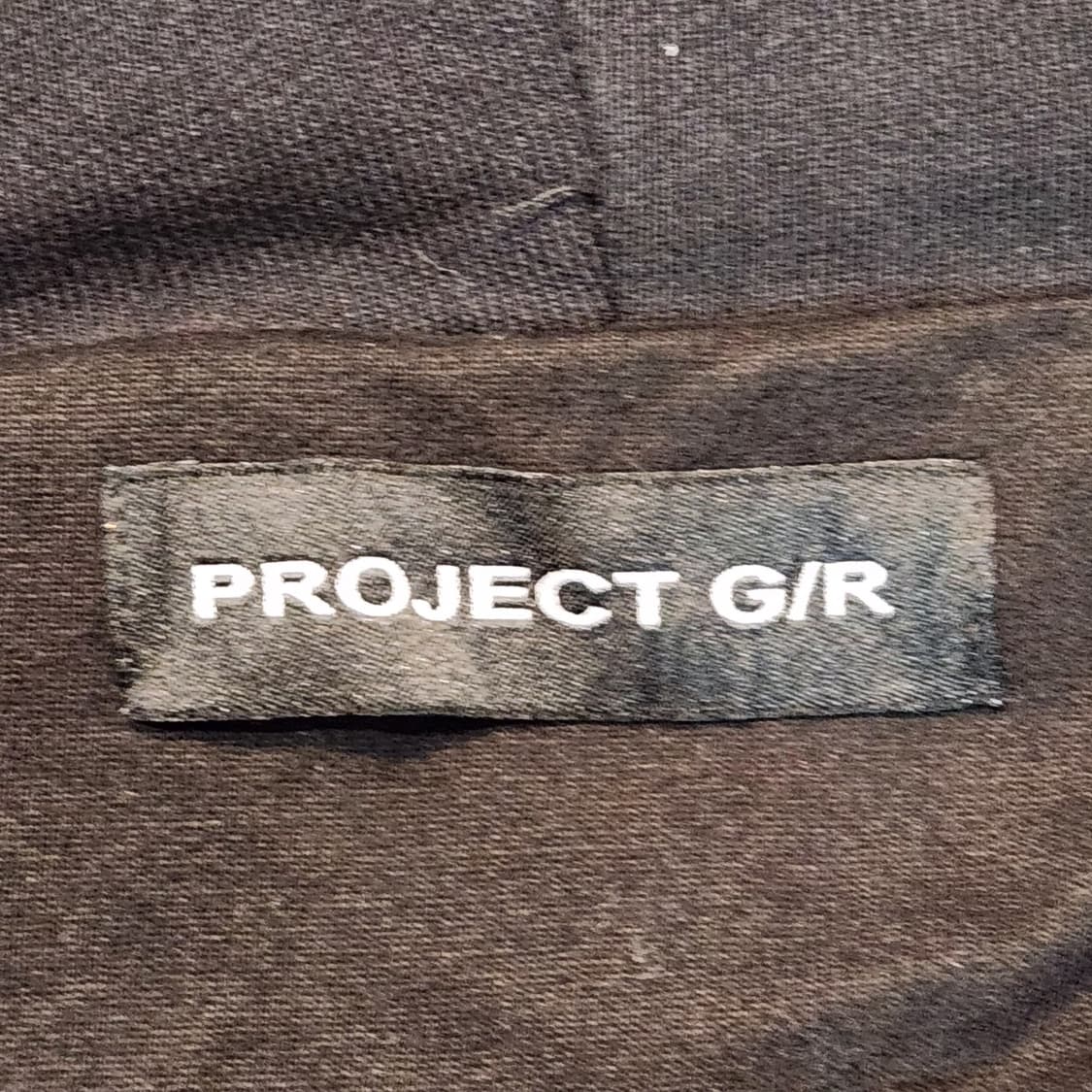 프로젝트 G/R 디스트레스 레이어 집 후드 페이디드 블랙 상품이미지3