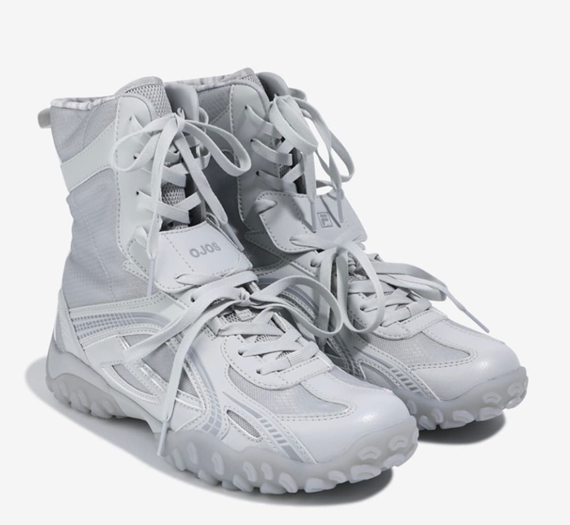 오호스X휠라 에샤페 미드 그레이 250 상품이미지2