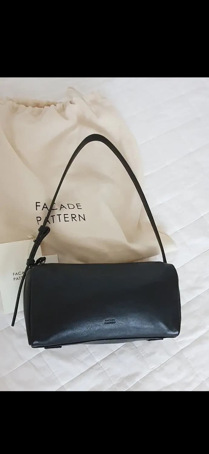 파사드패턴 빈티지 캐빈백 블랙 상품이미지3