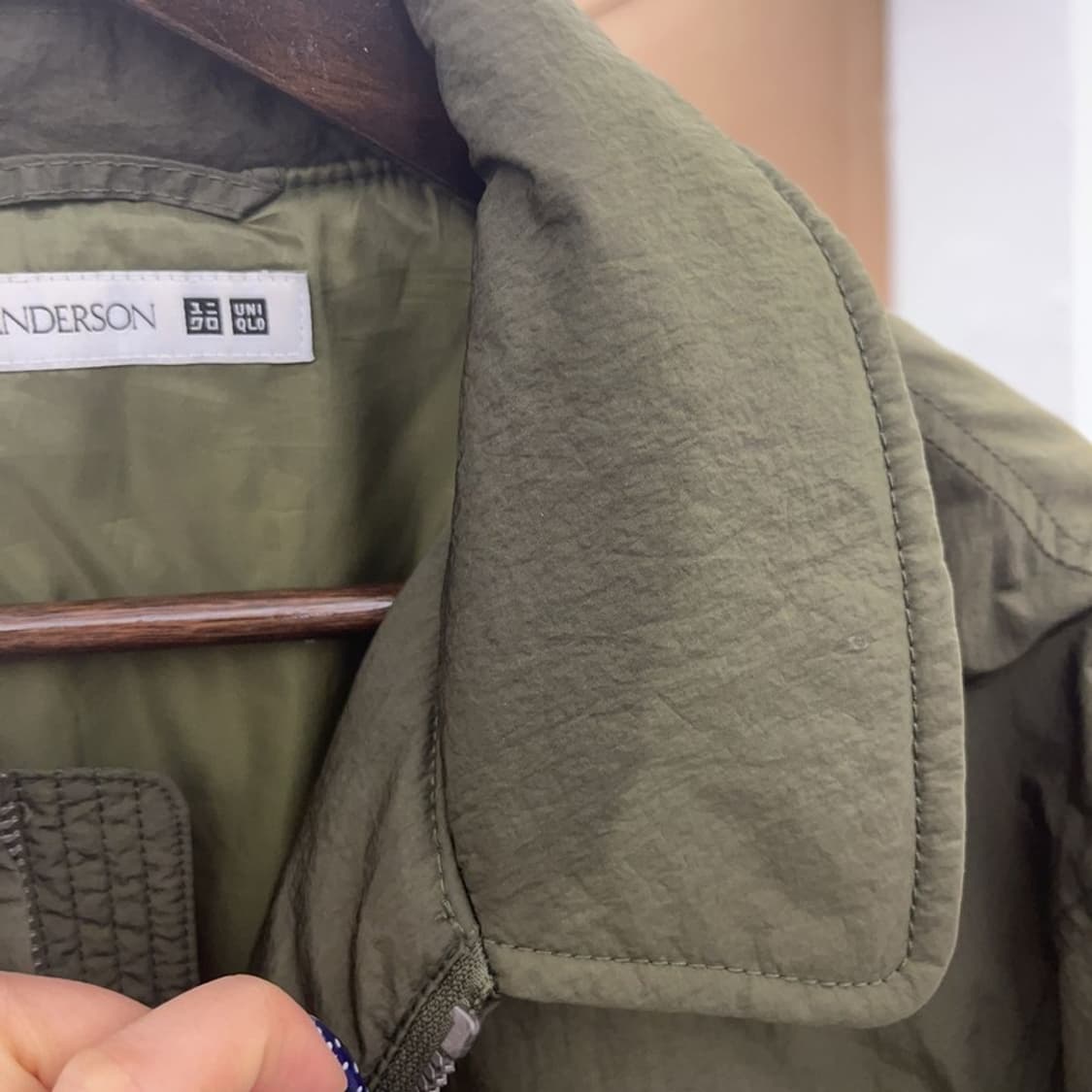 유니클로 X JW앤더슨 말차카키 블루종 항공점퍼 자켓 L C08558 상품이미지8