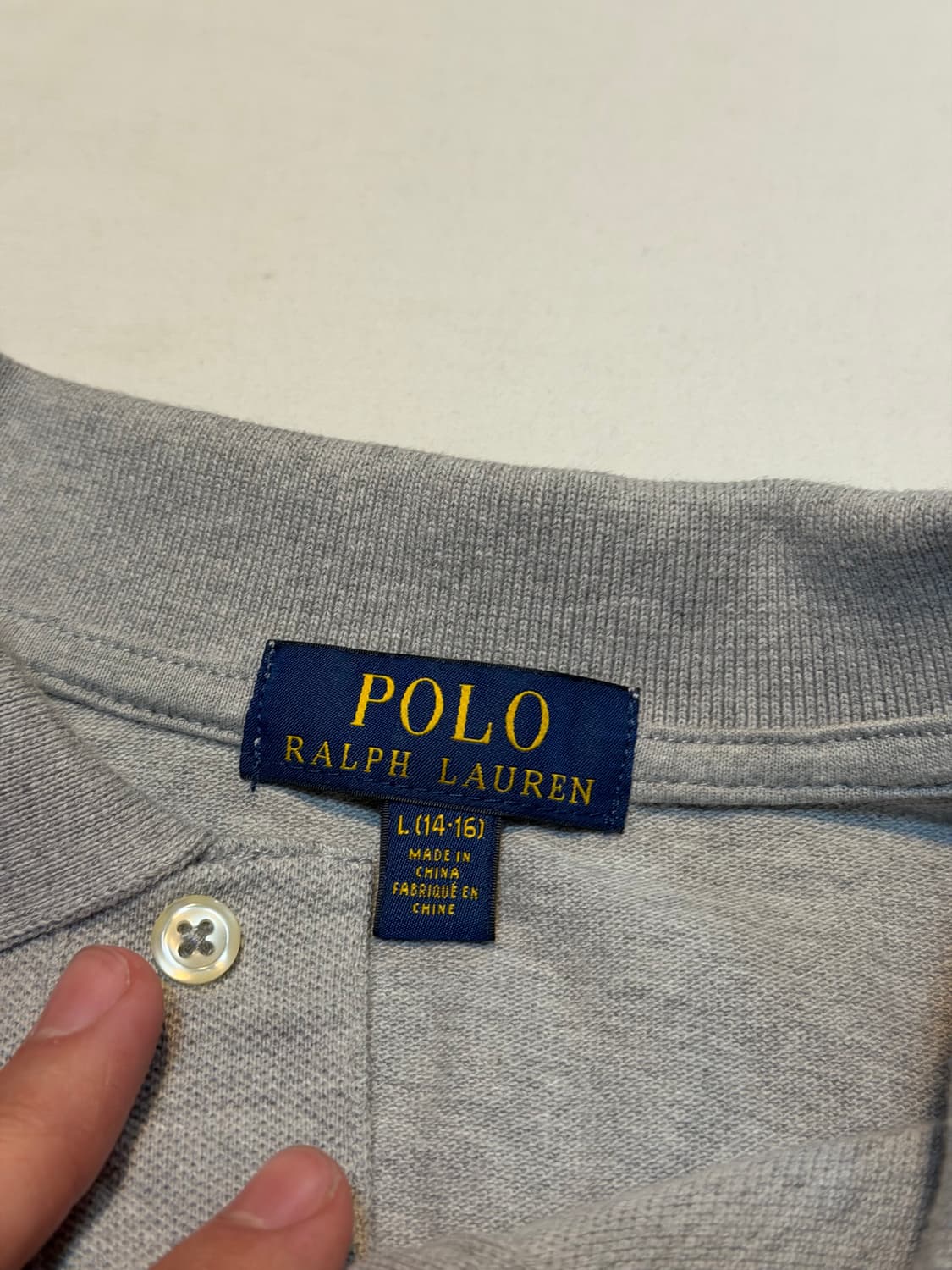 폴로 랄프로렌 빅포니 치프키프 롱슬립 카라티 그레이 상품이미지3