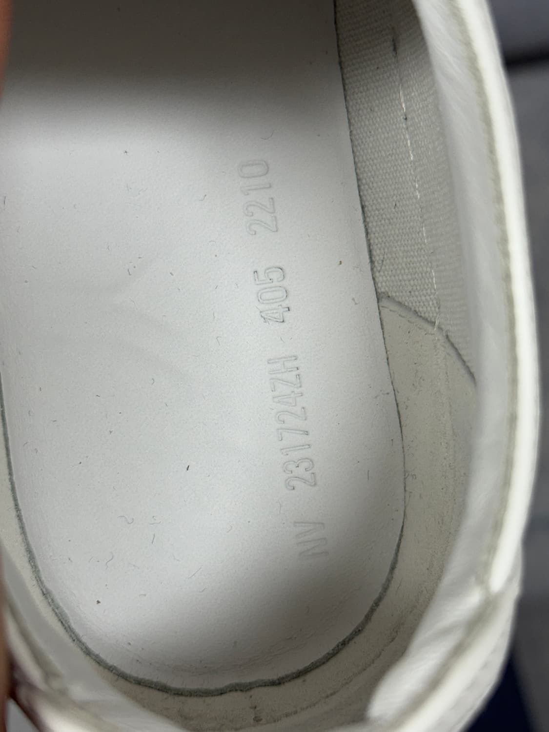 [40.5] 에르메스 겟 스니커즈 캔버스 프루누아/블랑 상품이미지7