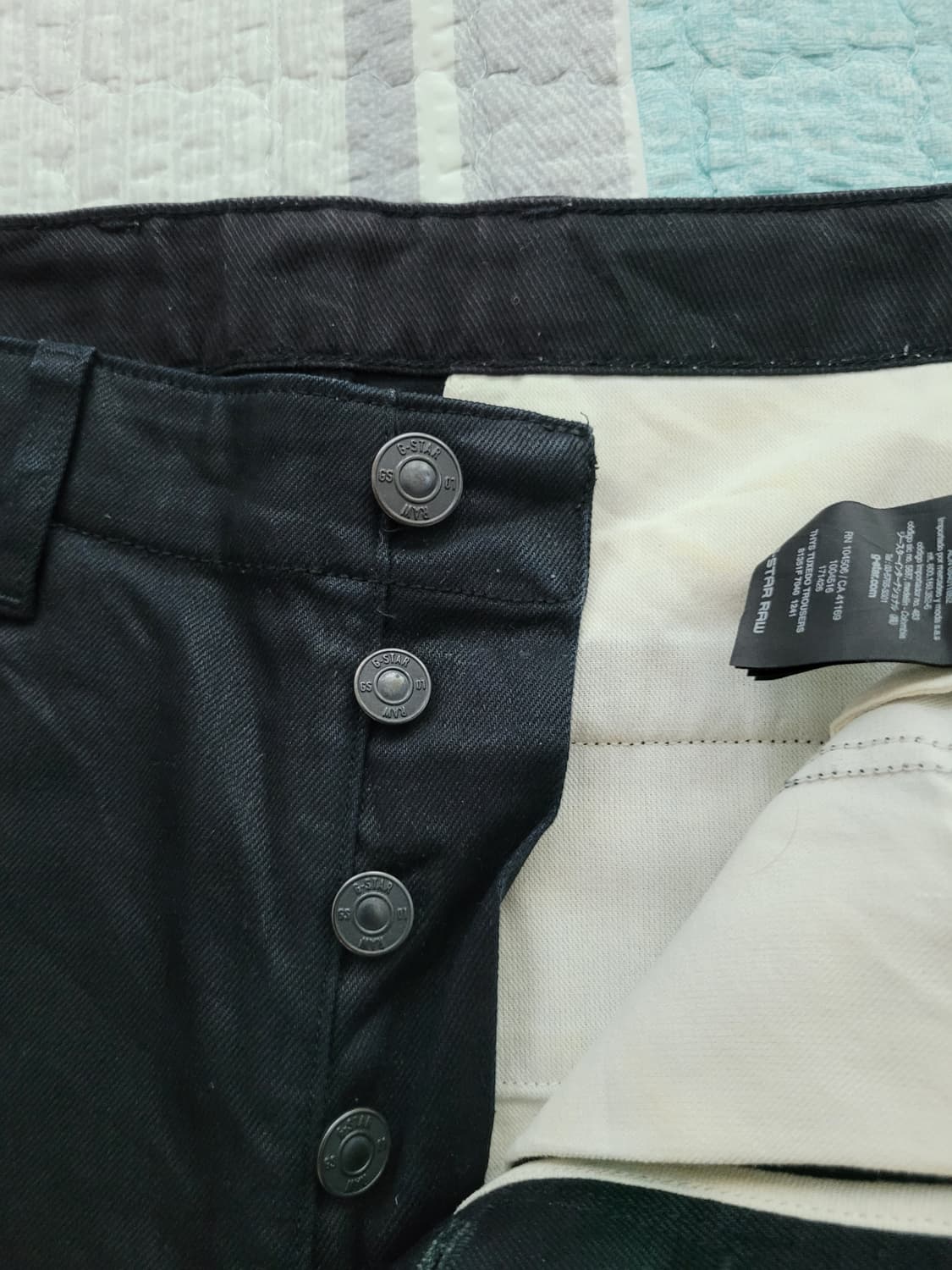 지스타로우 G star raw. 트라우져 스판슬림 블랙코팅진 33사이즈 상품이미지4