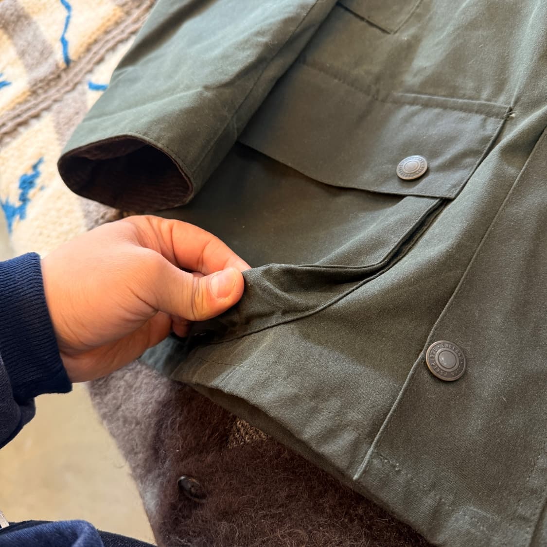 존 파트리치 왁스드 자켓 잉글랜드 영국 생산 S M 상품이미지3