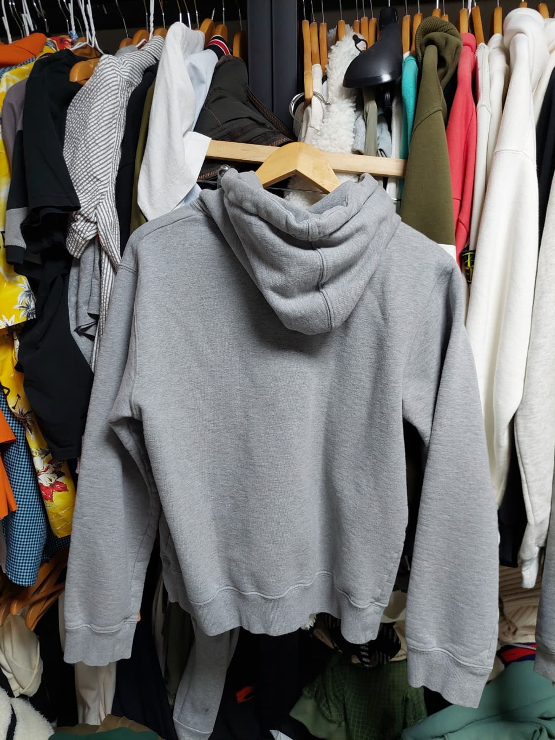 디올 CD로고 아이콘  후드티 그레이 xl 정품검수완료 상품이미지7