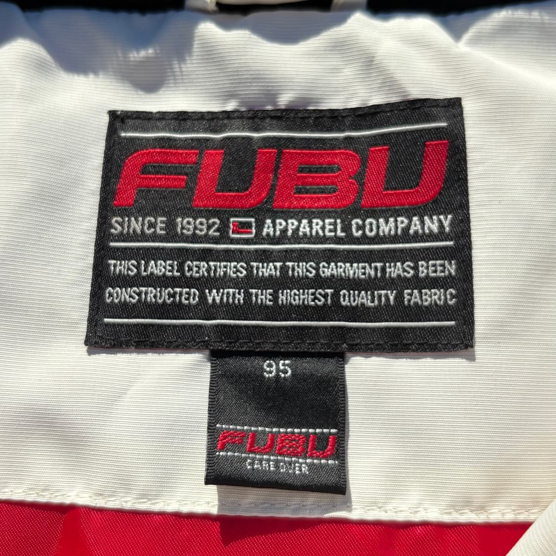 Fubu 푸부 올드스쿨 덕다운 화이트 패딩 자켓 상품이미지7
