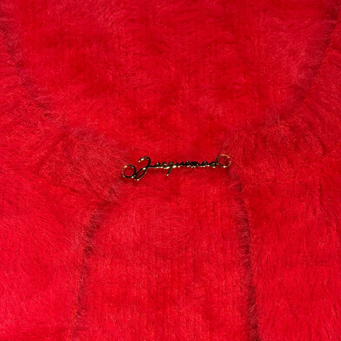 자크뮈스 라 마이유 크롭 가디건 다크핑크 상품이미지3