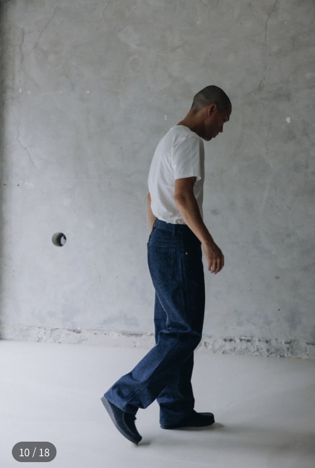 2) 오토메틱포더피플 인디고 데님 팬츠 상품이미지1