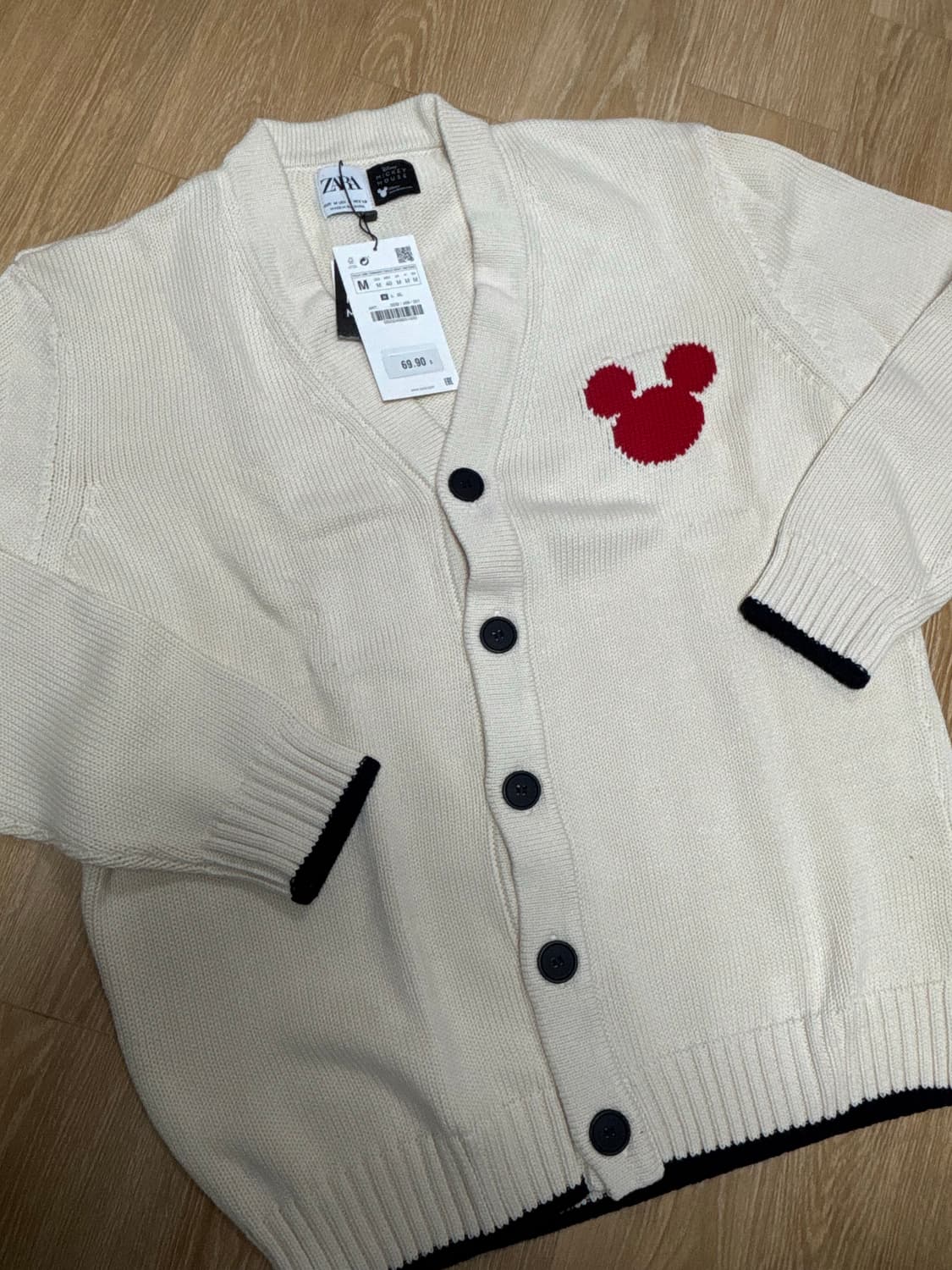 자라 미키마우스 가디건 M사이즈 / 자라 가디건 상품이미지3