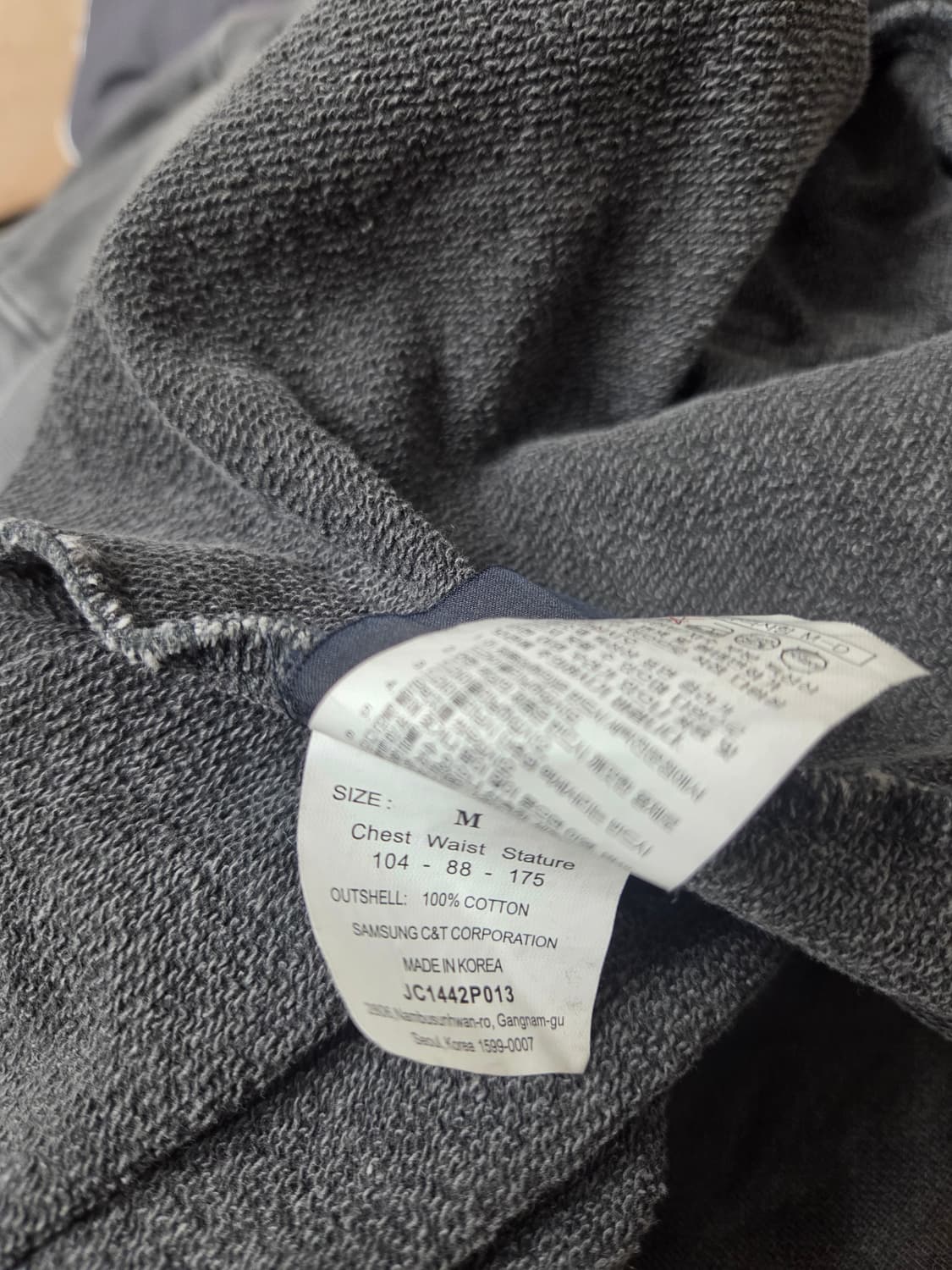 준지 21FW 가먼트 다잉 피그먼트 후드티 상품이미지4