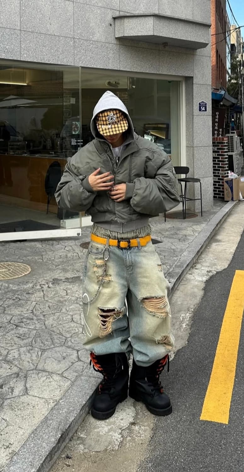 Cozy worldwide 빈티지 왁스드 배기진 L 상품이미지1