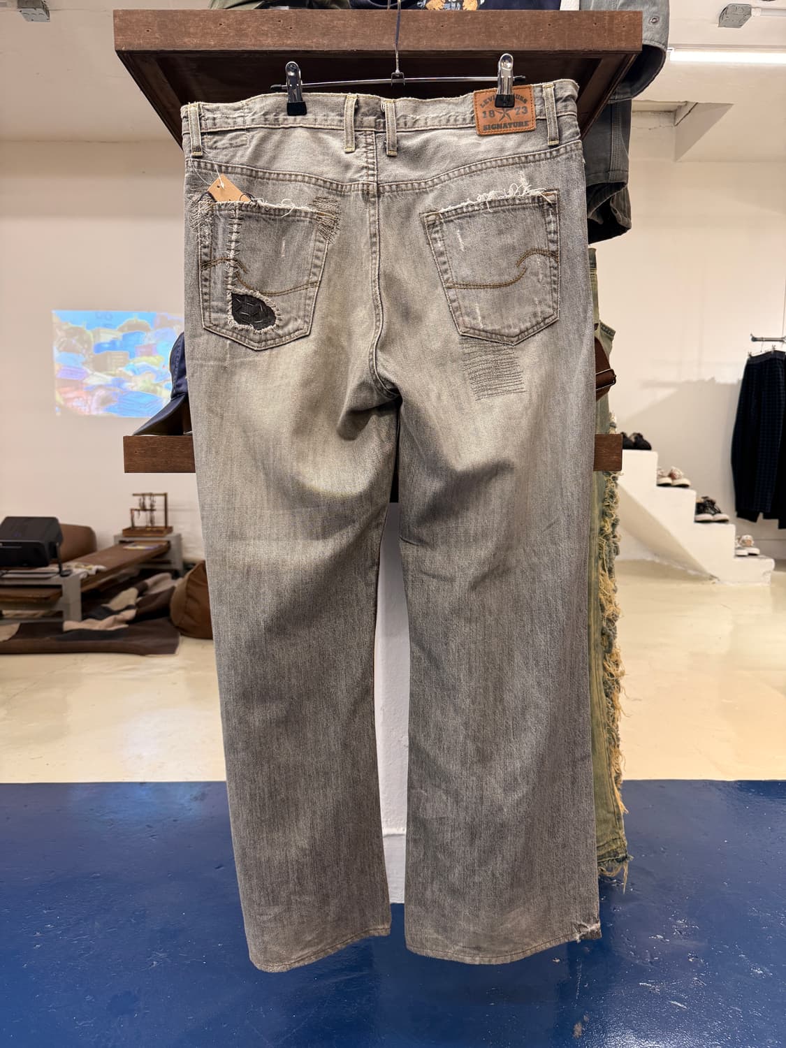2000s Levis 리바이스 시그니처 리페어 데님 팬츠 상품이미지4
