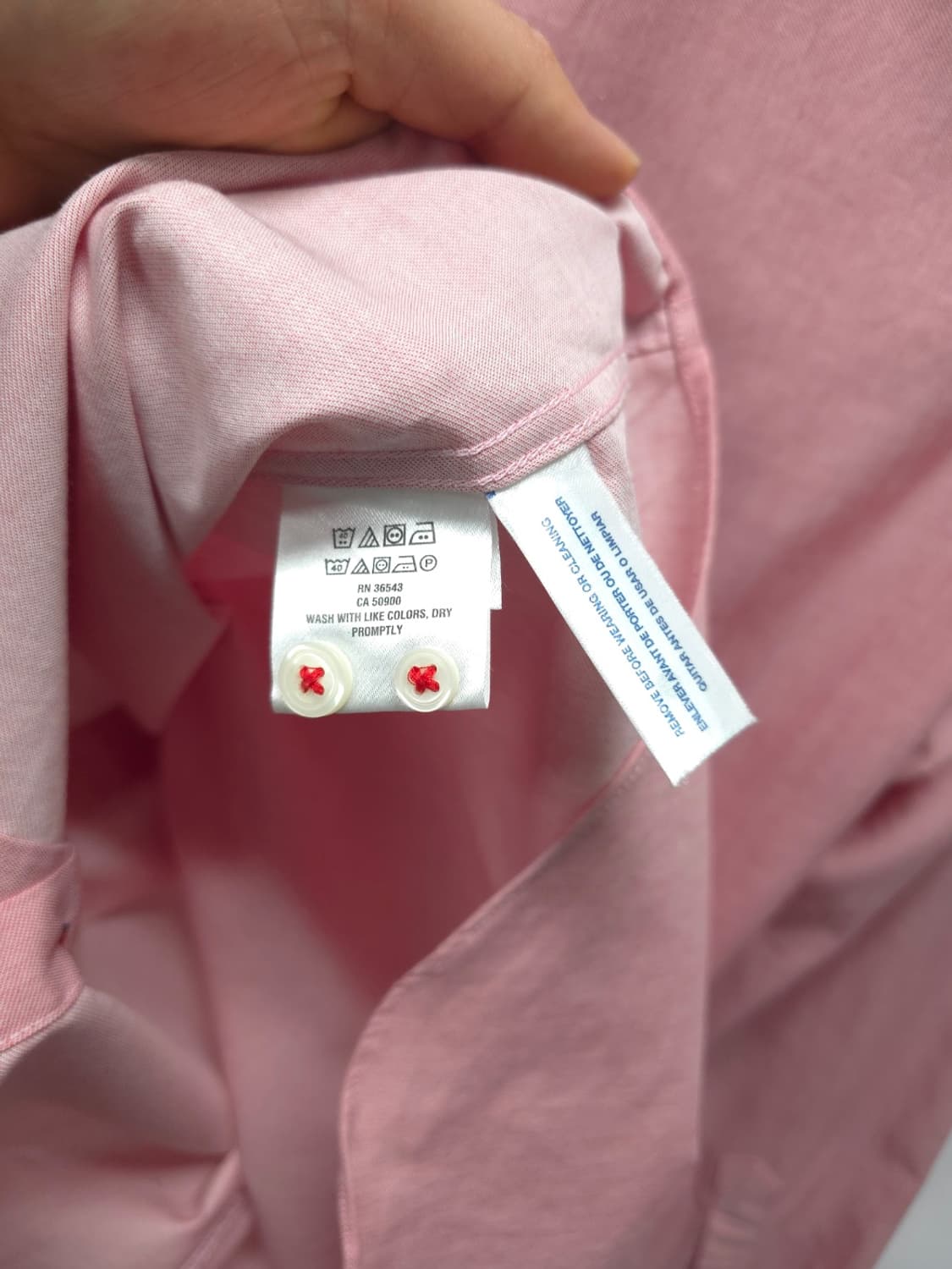 타미힐피거 THFLEX 수피마 슬림핏 스트레치 셔츠 (핑크/95) 상품이미지10