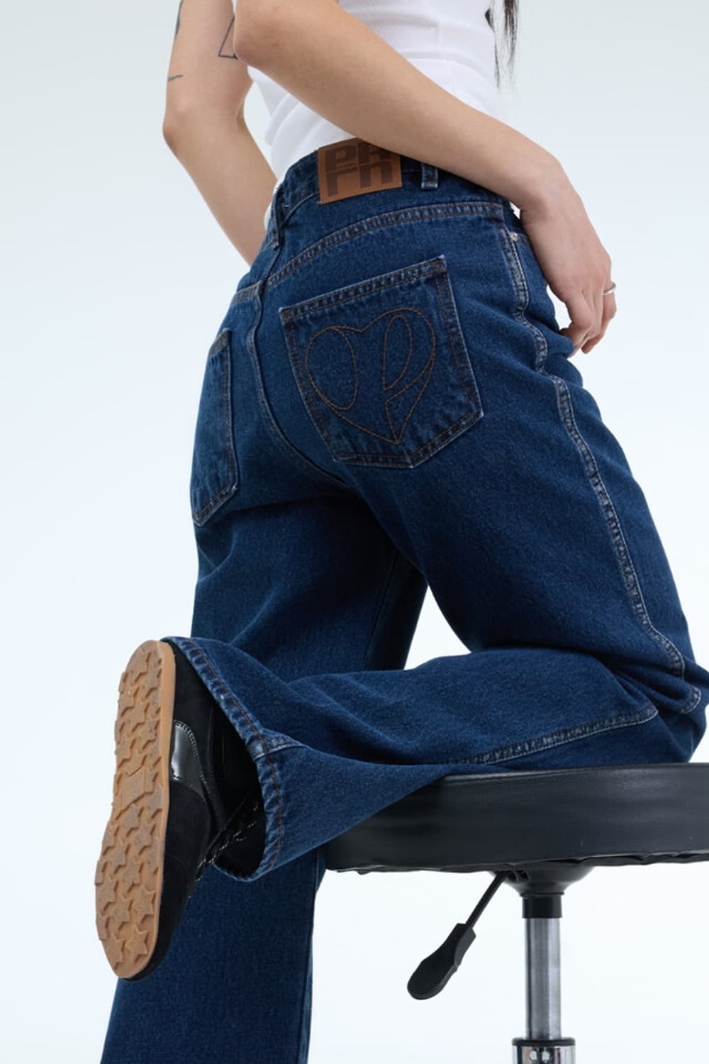 포르테나 클래식 미드라이즈 스트레이트 청바지 상품이미지3