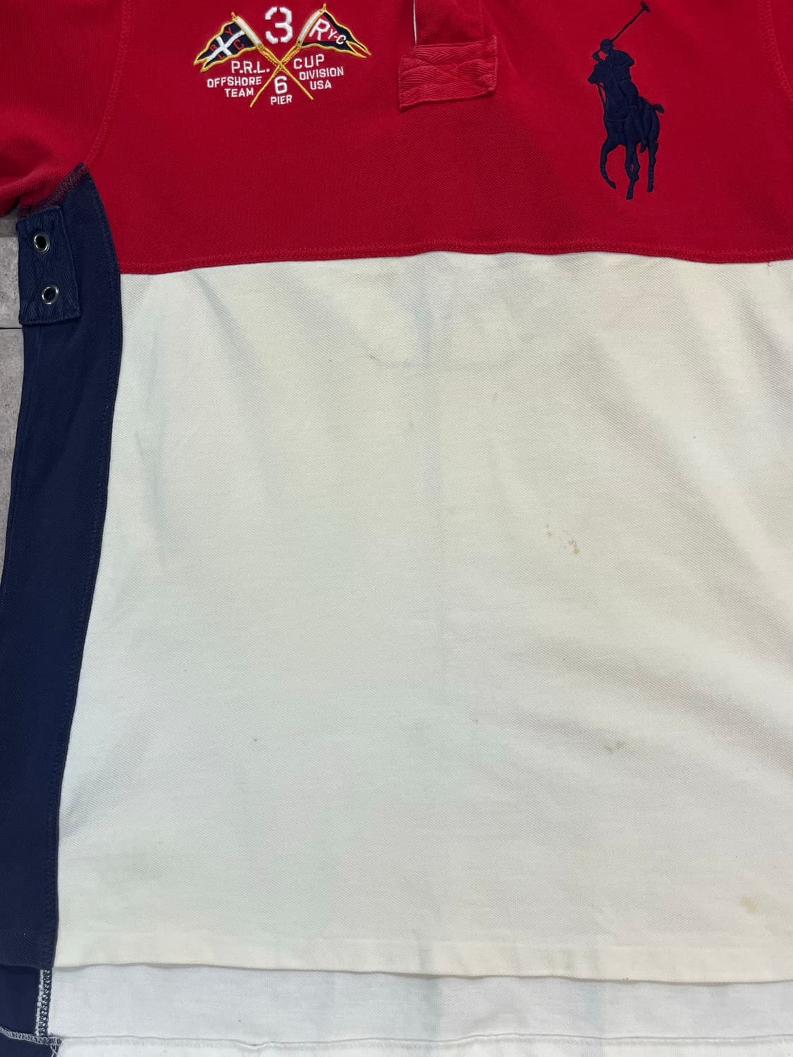 폴로 랄프로렌  헤리티지 로고 성조기 pk셔츠 레드 L#csz2082 상품이미지6