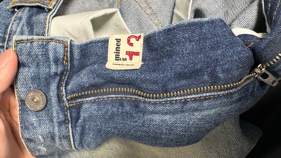 메종미네드 WEB DAMAGE LONG DENIM PANTS M/BLUE 상품이미지9