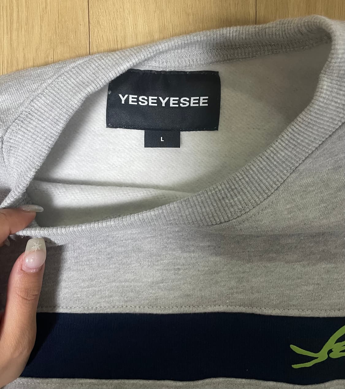 예스아이씨 Incision Sweatshirt Grey(L사이즈) 상품이미지6