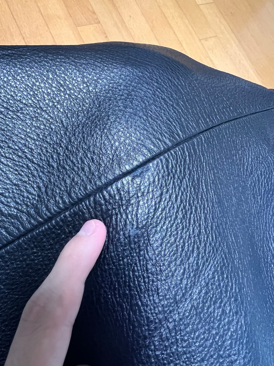 Perry Ellis Black Leather Car Coat 상품이미지8