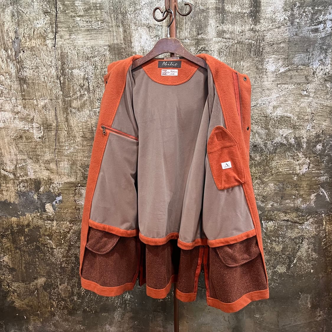 90s 아비티오 이태리 패브릭 n3b 울 코트 상품이미지4