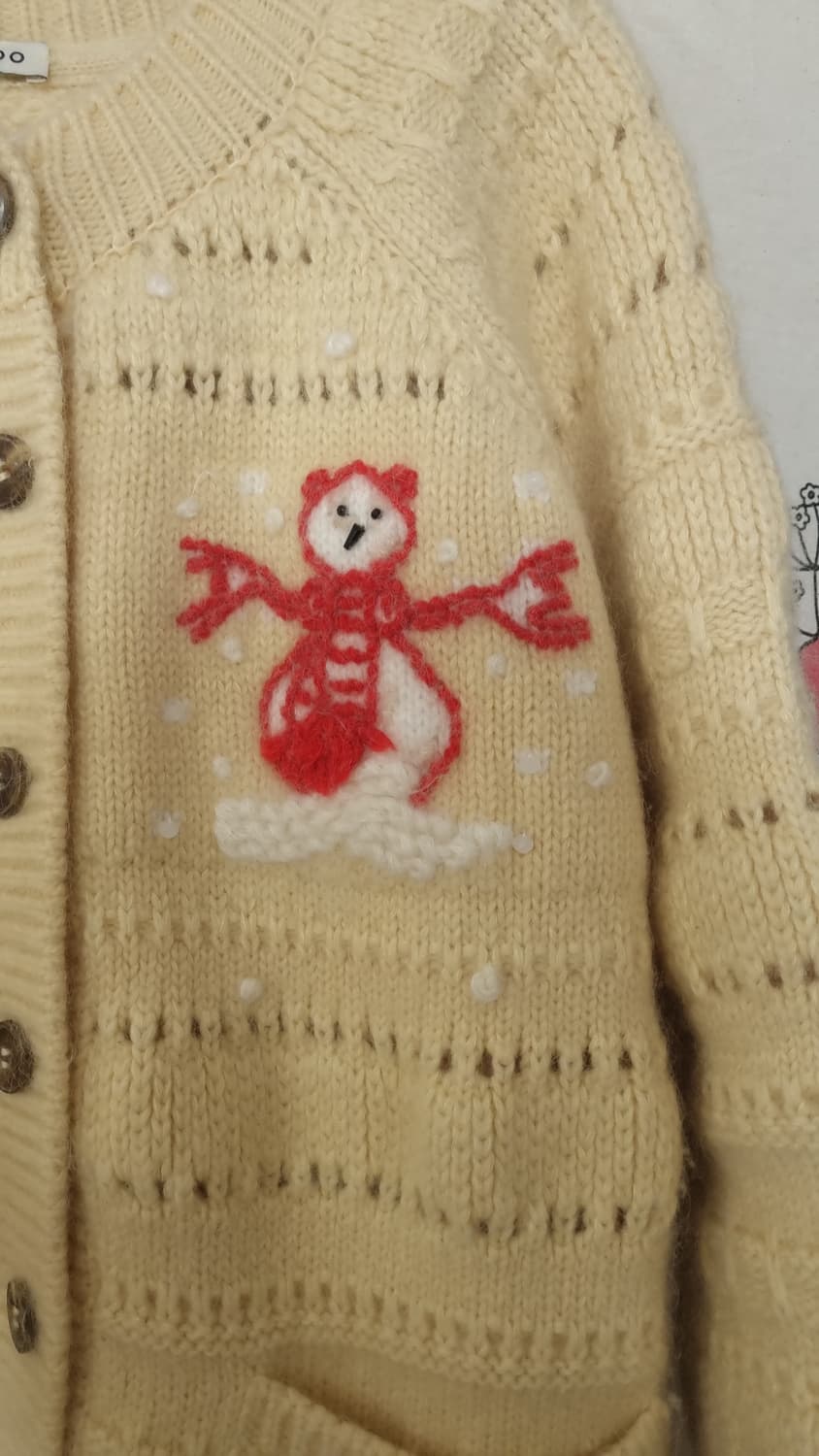 NANCYROO Bonhomme De Neige 가디건 상품이미지3