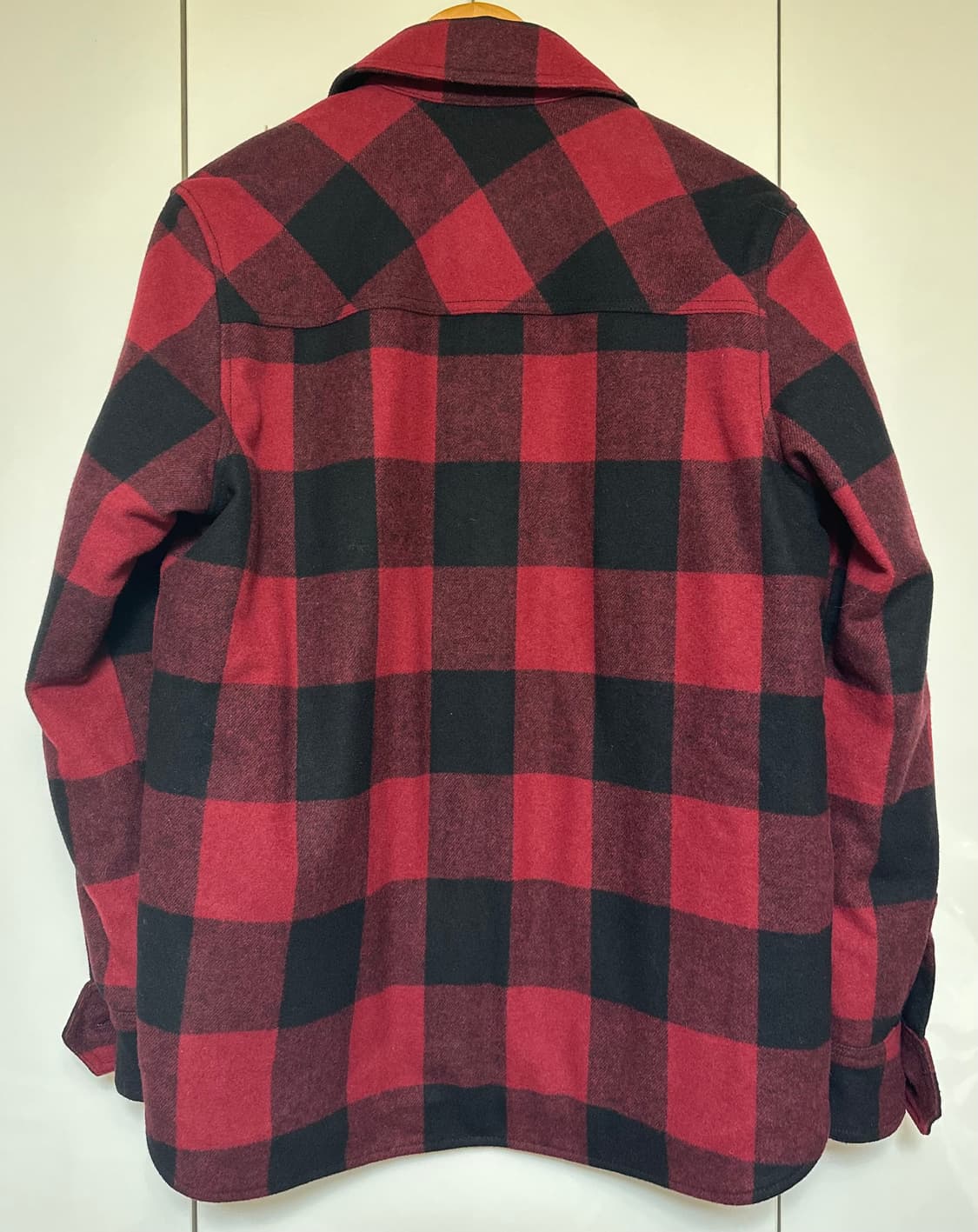쟈딕앤볼테르 레드 블랙 체크 셔츠 울누빔자켓 상품이미지4