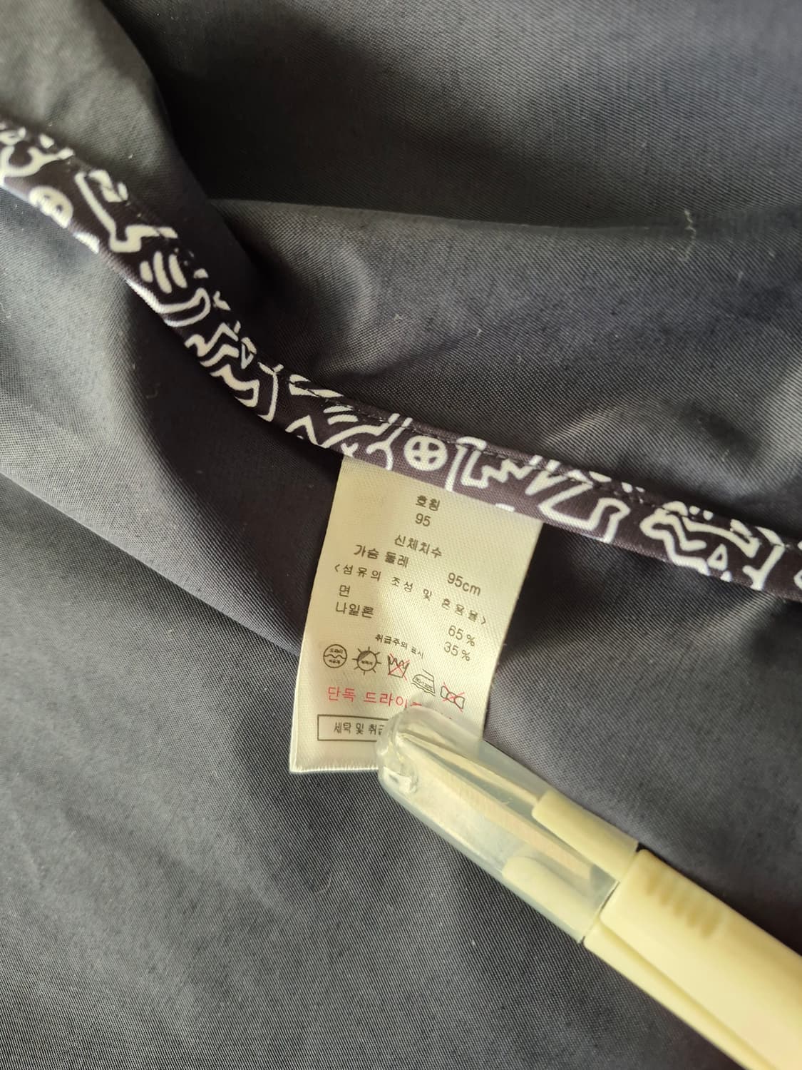 키스해링 네이비 코치 자켓(95) 상품이미지7